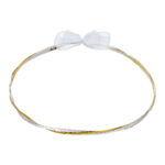 Επάργυρα Δίχρωμα Στέφανα Γάμου με Απαλή Πλέξη: Αέρινη Ρομαντικότητα novaΚΔ 477