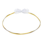 Επάργυρα Δίχρωμα Στέφανα Γάμου με Απαλή Πλέξη: Αέρινη Ρομαντικότητα novaΚΣ 479