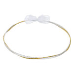 Επάργυρα Χειροποίητα Στέφανα Γάμου με Φιόγκο Οργάντζας novaΚΣ 560