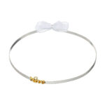 Επαργυρωμένα Στέφανα Γάμου με Χρυσό Σύμβολο Καρδιά novaΚΣ905