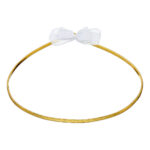 Χρυσά Στέφανα Γάμου με Λεπτομέρεια Οργάντζας nova ΚΣ 938