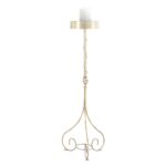 Κηροστάτης Γάμου με Σφυρήλατο Σχέδιο NOVA ΜΑΝΟΥΑΛΙ ΝΟ2 Φ30 ΥΨΟΣ 1,35CM