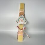 Λαμπάδα Πασχαλινή - Ρομαντικό Ουράνιο Τόξο ΧΕΙΡΟΠΟΙΗΤΗ.