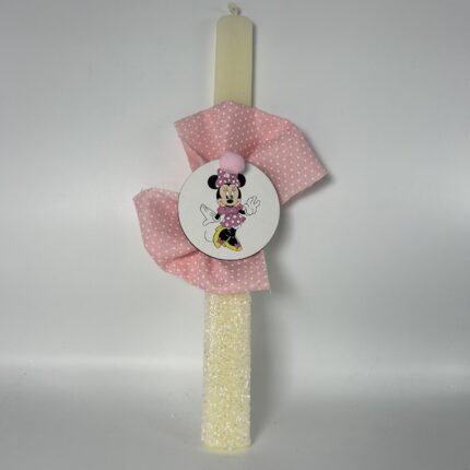 Πασχαλινή Λαμπάδα- με Ροζ Διακόσμηση και Αγαπημένο Χαρακτήρα ΧΕΙΡΟΠΟΙΗΤΗ. 🎀✨