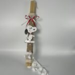 Πασχαλινή Λαμπάδα "Snoopy" 🐶🎀 ΧΕΙΡΟΠΟΙΗΤΗ.