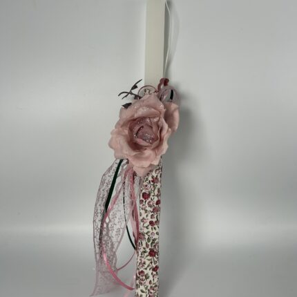 Πασχαλινή λαμπάδα Ρομαντική Ανθοδέσμη Πάσχα" -ΧΕΙΡΟΠΟΙΗΤΗ