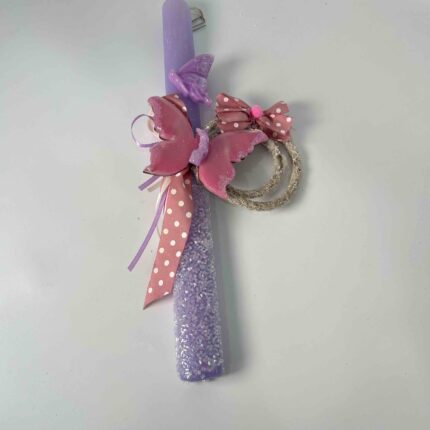 Πασχαλινή Λαμπάδα για κορίτσι Πεταλούδα" 🦋✨ - ΧΕΙΡΟΠΟΙΗΤΗ