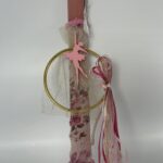 Λαμπάδα Πασχαλινή Χειροποίητη με Μπαλαρίνα και Χρυσό Στεφάνι