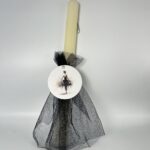 Πασχαλινή λαμπάδα για κορίτσι Η Αρμονία του Μαύρου Κύκνου" 🖤✨ΧΕΙΡΟΠΟΙΗΤΗ