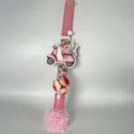 Πασχαλινή λαμπάδα για κορίτσι με βέσπα-ΧΕΙΡΟΠΟΙΗΤΗ