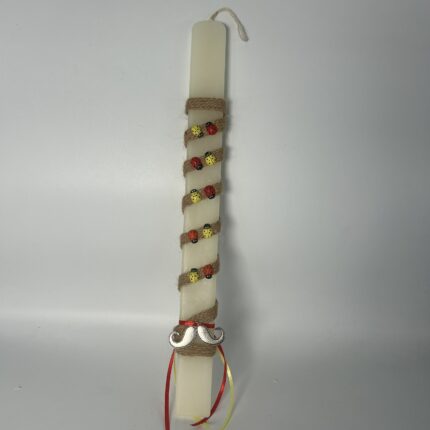 Πασχαλινή Λαμπάδα για αγόρι με μουστάκι-ΧΕΙΡΟΠΟΙΗΤΗ