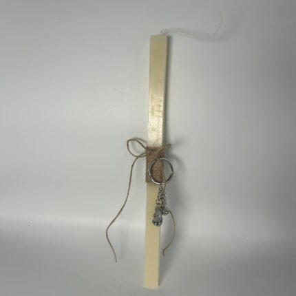 Πασχαλινή λαμπάδα για αγόρι μπρελόκ γάντια του box Χειροποίητη