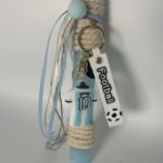 Πασχαλινή Λαμπάδα για αγορι μπρελόκ messi Χειροποίητη - Image 3