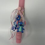 Πασχαλινή Λαμπάδα με μπρελόκ τον Stitch για κοριτσι Χειροποίητη - Image 3