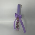 Πασχαλινή Λαμπάδα σε γυάλινο σωλήνα για κορίτσι χειροποίητη