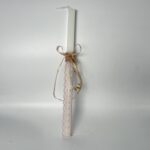 Πασχαλινή Λαμπάδα "Δαντελένιο Όνειρο" για κορίτσι με κόσμημα δώρο χειροποίητη