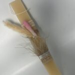 Πασχαλινή λαμπάδα με λουλούδια -ΧΕΙΡΟΠΟΙΗΤΗ - Image 2