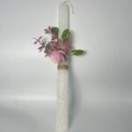 Πασχαλινή λαμπάδα με λουλούδια-ΧΕΙΡΟΠΟΙΗΤΗ