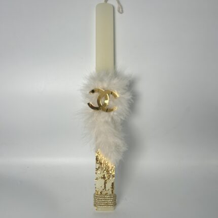 Πασχαλινή Λαμπάδα με Στυλ για κορίτσι Chanel Χειροποίητη