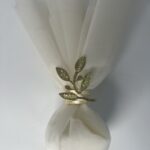 Μπομπονιέρα με Τούλι και Χρυσό Διακοσμητικό Φύλλο: Ένα Φυσικό και Κομψό Δώρο