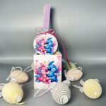 Πασχαλινή Λαμπάδα & Μολυβοθήκη "Stitch & Angel"