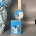 Μπλε Λαμπάδα Messi με Μολυβοθήκη – Ιδανική για Πασχαλινό Δώρο - Image 2