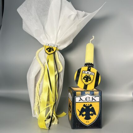 Σετ Λαμπάδα & Διακοσμητικό ΑΕΚ