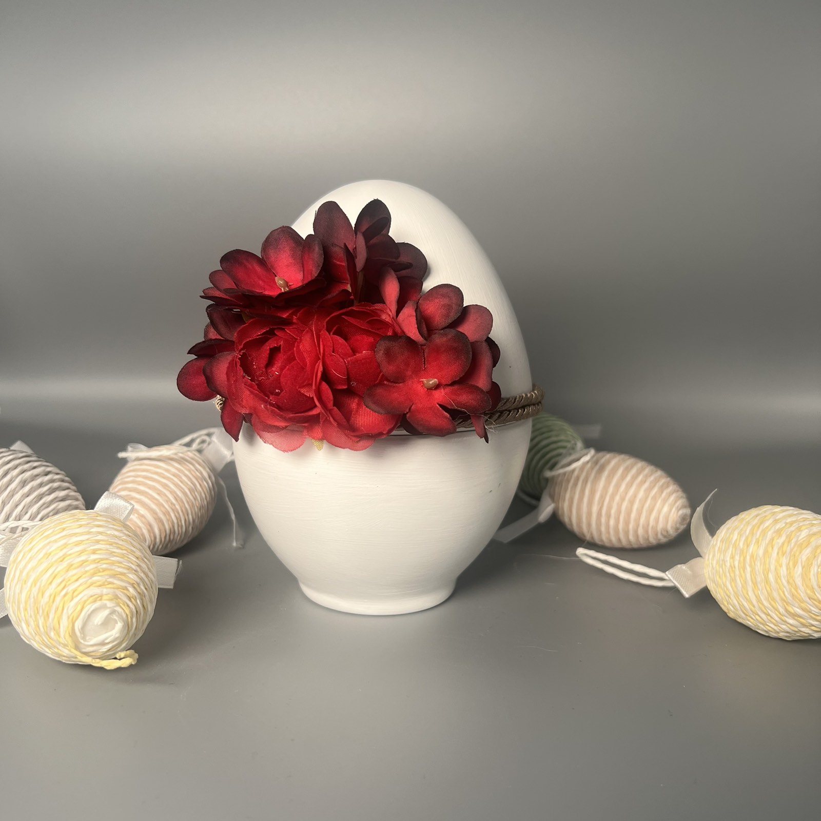 Χειροποίητο Αρωματικό Κερί "Πασχαλινό Αυγό με Κόκκινα Λουλούδια" (Διακοσμητικό & Επιλογή Προσθήκης) Χειροποίητο Αρωματικό Κερί "Πασχαλινό Αυγό με Κόκκινα Λουλούδια" (Διακοσμητικό & Επιλογή Προσθήκης)