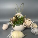 Πασχαλινό Διακοσμητικό Κερί-Αυγό με Λεπτομέρειες Λαγού