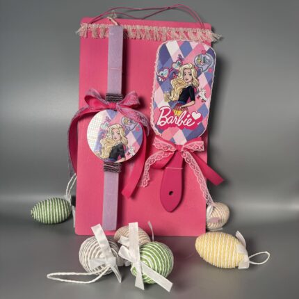 Πασχαλινή Λαμπάδα & Σετ Βούρτσα Μαλλιών "Barbie"