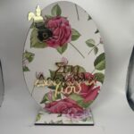 Πασχαλινή Ευχή με Ροζ Τριαντάφυλλα για τη Δασκάλα