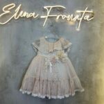 Ρομαντικό Βαπτιστικό Πακέτο σε Αποχρώσεις Ροζ Πούδρας με μονόγραμμα και λουλούδια ΧΕΙΡΟΠΟΙΗΤΟ - Image 5