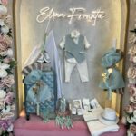 Κομψό Βαπτιστικό Πακέτο σε βεραμάν και μέντα αποχρώσεις.