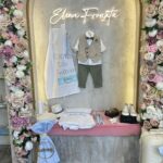 Βαπτιστικό πακέτο για αγόρι σιέλ και εκρού αποχρώσεις - ΧΕΙΡΟΠΟΙΗΤΟ