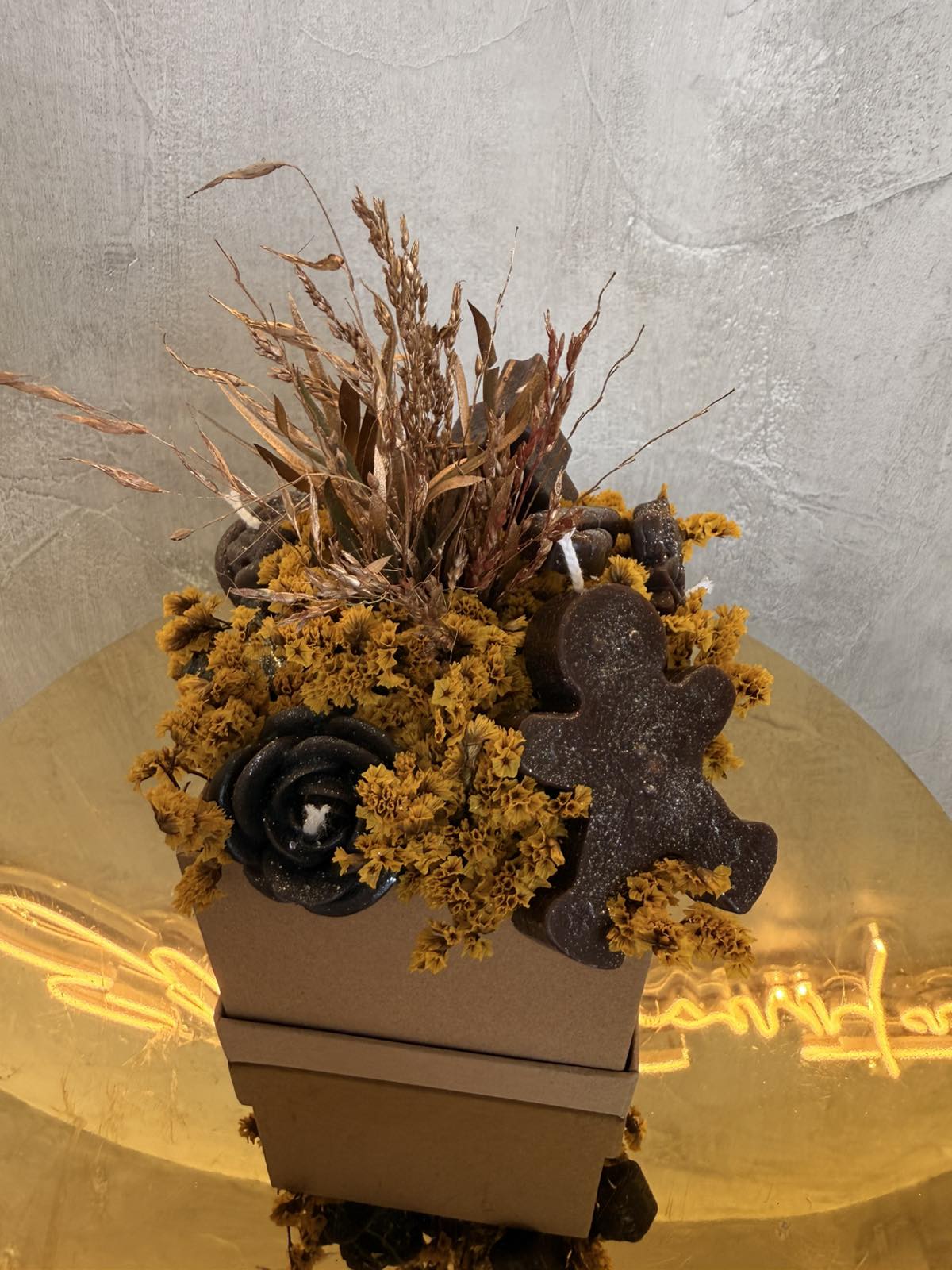 Αρωματικές ανθοδέσμες (109) Autumn Glow 🍂 – Χειροποίητη Αρωματική Ανθοδέσμη Κεριών Σόγιας σε Γήινες Αποχρώσεις - Image 1