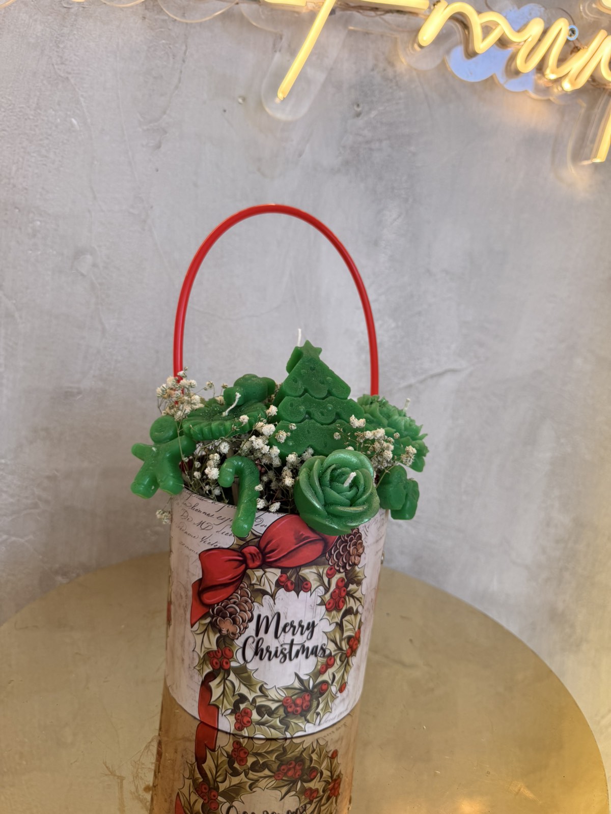 Αρωματικές ανθοδέσμες (131) Christmas Magic – Χριστουγεννιάτικη Ανθοδέσμη Αρωματικών Κεριών - Image 1