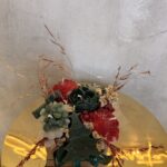 Έλατο & Γκι» – Χριστουγεννιάτικη Σύνθεση Κεριών Σόγιας σε Kraft Κουτί με Πράσινη Κορδέλα "Merry Christmas"
