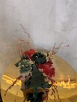 Έλατο & Γκι» – Χριστουγεννιάτικη Σύνθεση Κεριών Σόγιας σε Kraft Κουτί με Πράσινη Κορδέλα "Merry Christmas"