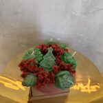🎄 Christmas Magic – Αρωματική Ανθοδέσμη από Χειροποίητα Κεριά Σόγιας