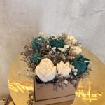 Emerald Bloom – Χειροποίητη Ανθοδέσμη από Αρωματικά Κεριά Σόγιας