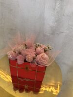 Rustic and glitter Αρωματική Ανθοδέσμη από Κερί Σόγιας – Χειροποίητη Σύνθεση Λουλουδιών - Image 2