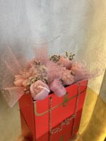 Rustic and glitter Αρωματική Ανθοδέσμη από Κερί Σόγιας – Χειροποίητη Σύνθεση Λουλουδιών