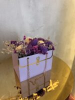 Λιλάντια Ονειrema: Χειροποίητη Αρωματική Ανθοδέσμη από Κερί Σόγιας σε Λιλά Τσαντάκι-Δώρο - Image 2