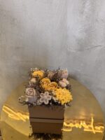Ανθοδέσμη Κεριών Σόγιας – Golden Elegance - Image 3
