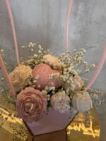 «Romantic Heart» – Χειροποίητη Σύνθεση Αρωματικών Κεριών σε Ροζ Τσάντα Δώρου με Κεντρική Καρδιά