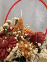Christmas Love – Χειροποίητη Αρωματική Ανθοδέσμη από Κερί Σόγιας - Image 2